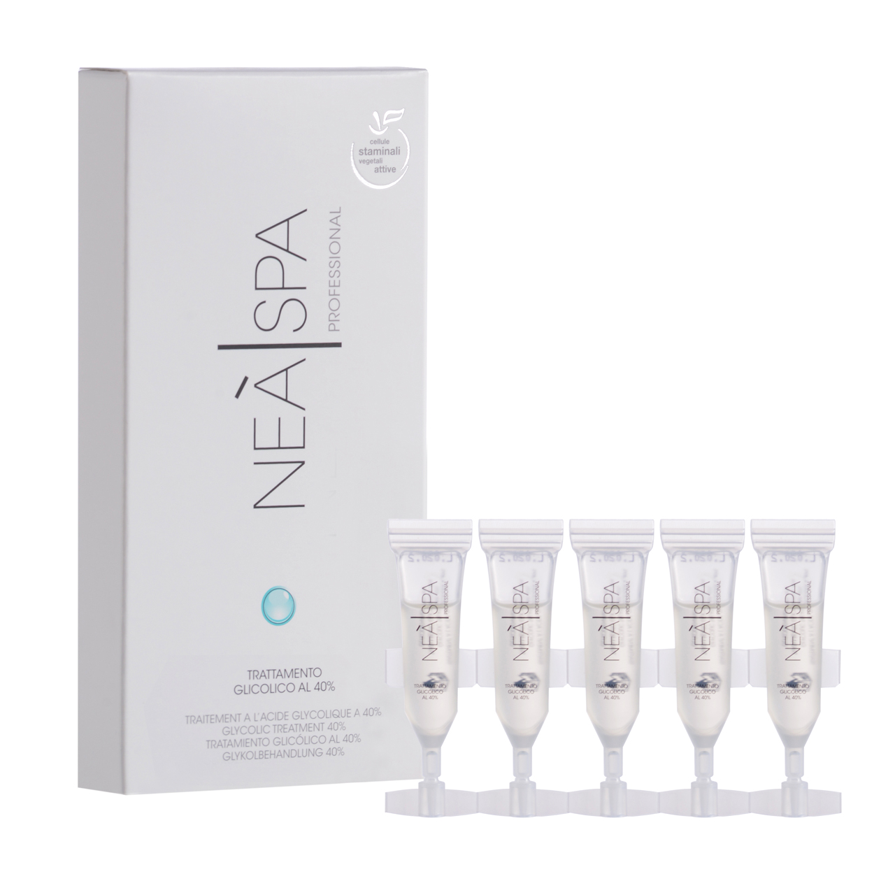 سرم لایه بردار پوست نئا اسپا مدل glycolic treatment 40درصد حجم 2.5 میلی لیتر بسته 5 عددی