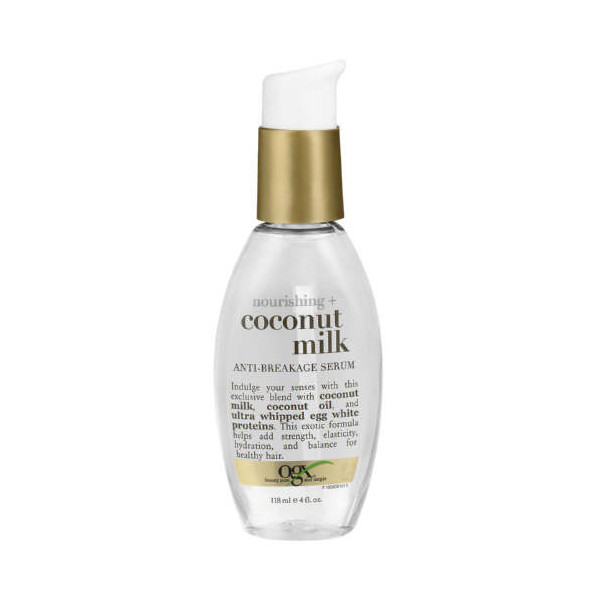 سرم مو او جی ایکس مدل coconut milk anti breakage حجم 118 میلی لیتر