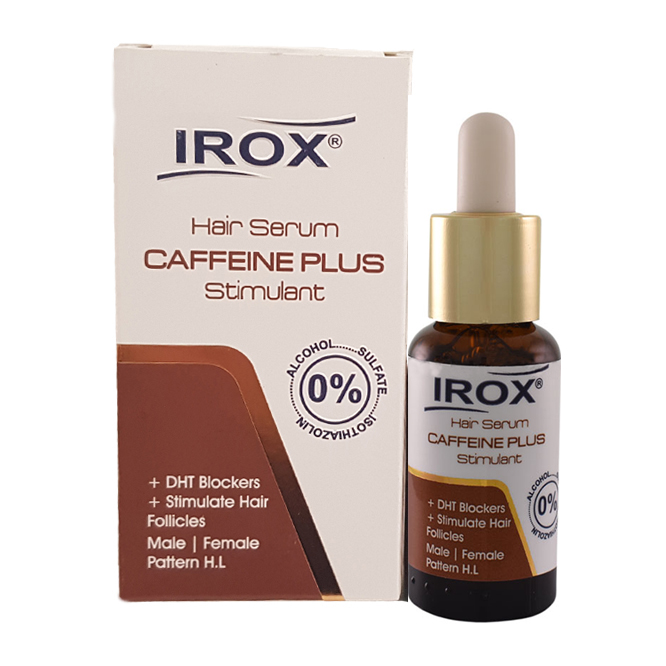 سرم مو ایروکس مدل caffeine plus حجم 30 میلی لیتر