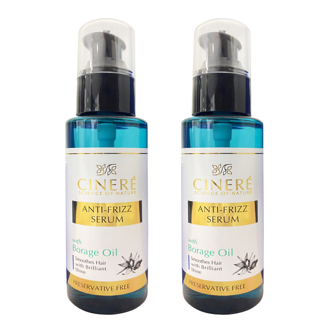 سرم مو سینره مدل anti frizz حجم 100 میلی لیتر بسته 2 عددی