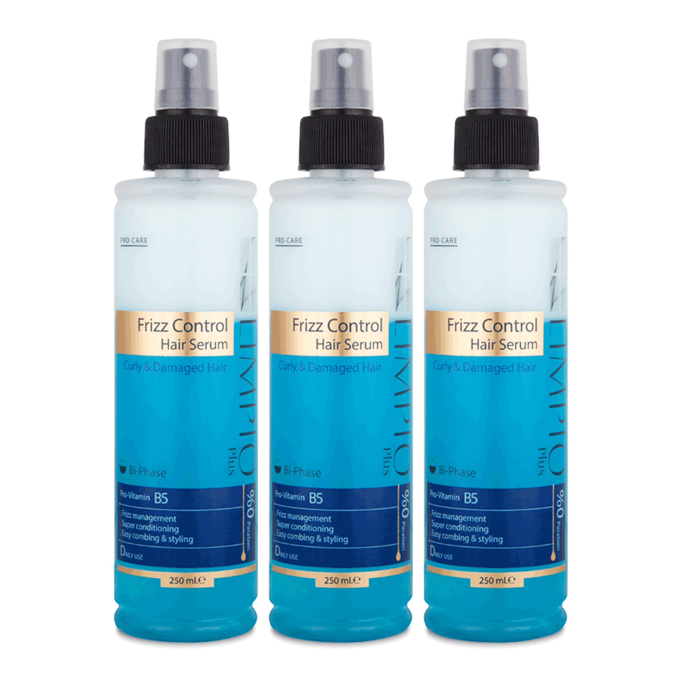 سرم مو لیمپیو مدل frizz control حجم 250 میلی لیتر مجموعه 3 عددی