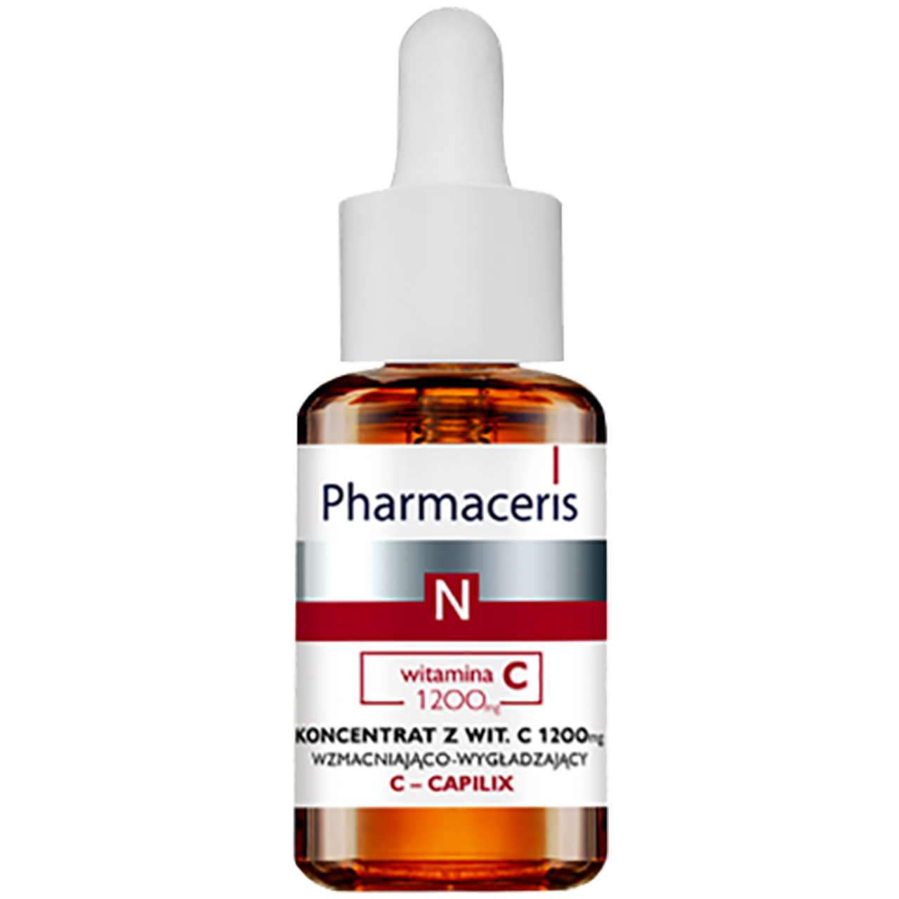 سرم ویتامین c جوان کننده و تنظیم رنگدانه پوست فارماسریز مدل witamin c 1200mg c capilix حجم 30 میلی لیتر