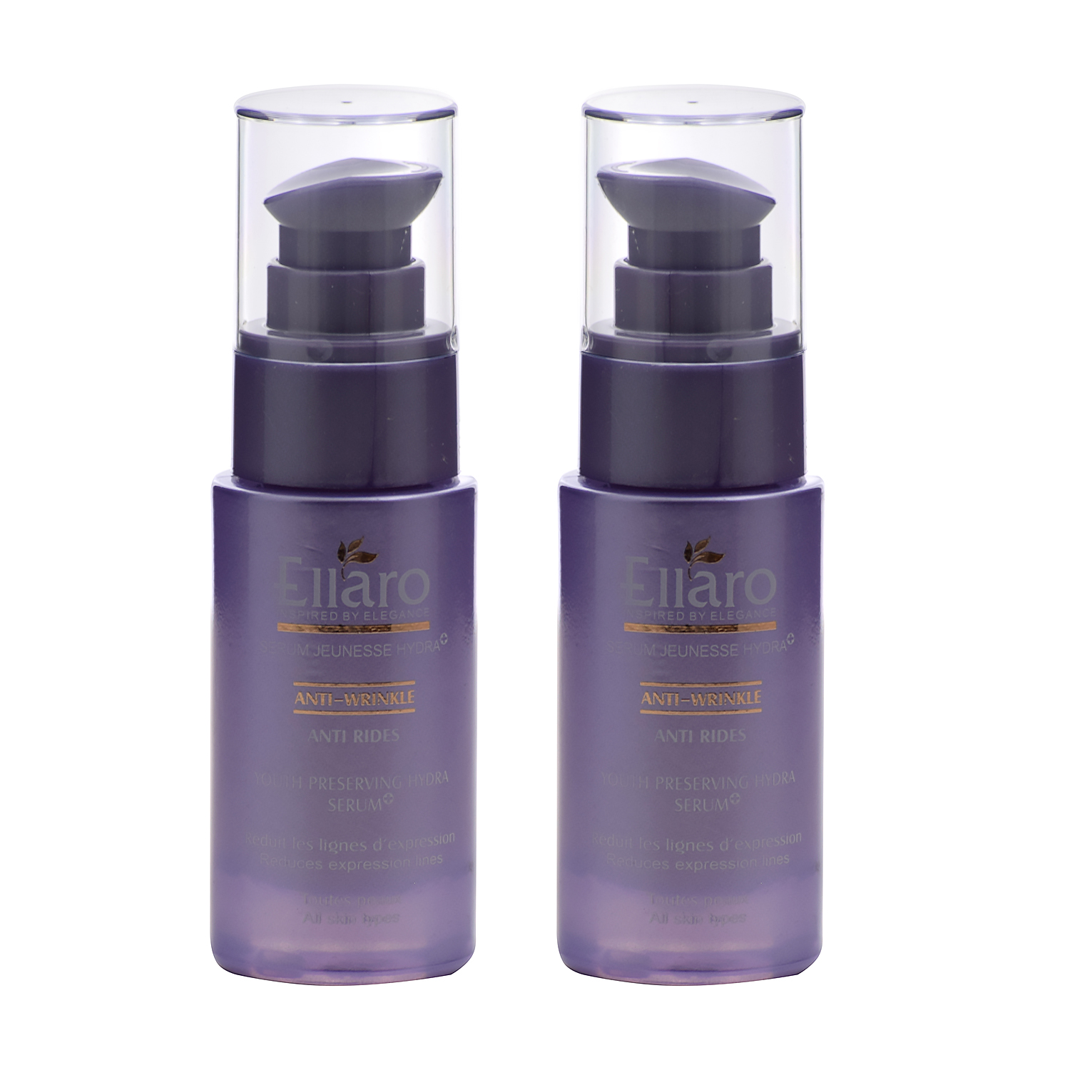 سرم پوست الارو مدل youth preserving hydra serum plus حجم 30 میلی لیتر بسته 2 عددی