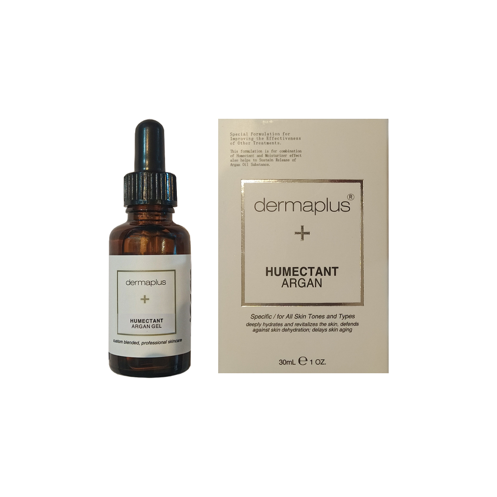 سرم پوست درما پلاس مدل humectant argan حجم 30 میلی لیتر