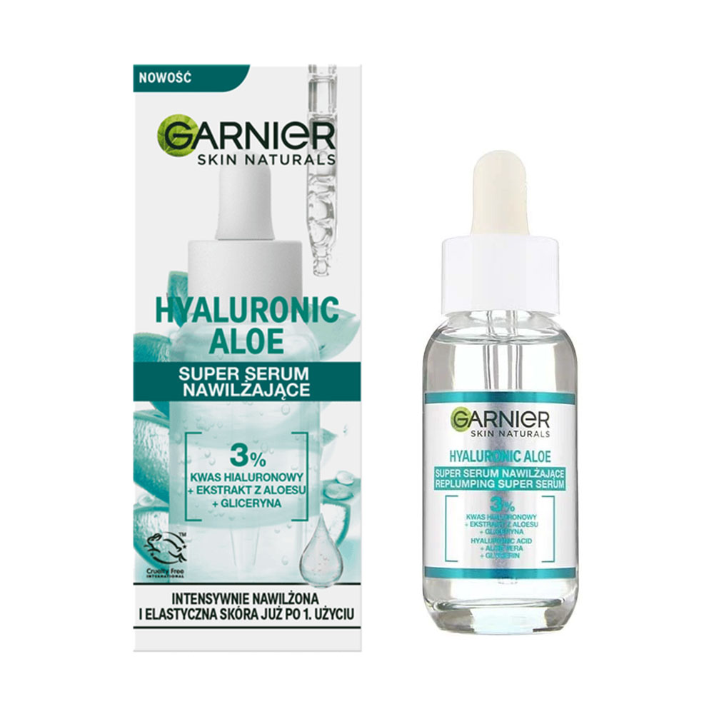 سرم پوست صورت گارنیه مدل hyaluronic aloe حجم 30 میلی لیتر