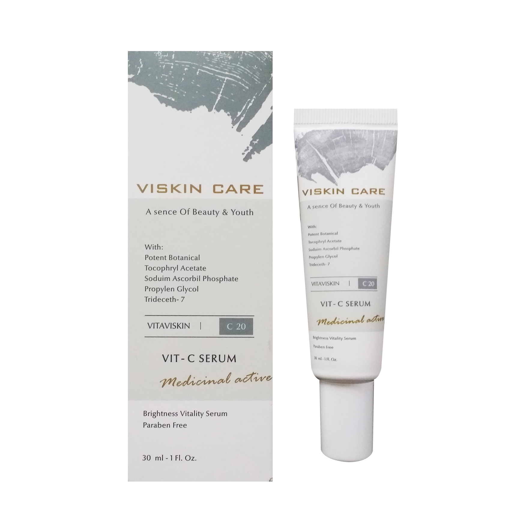 سرم پوست ویسکین کر مدل vit c حجم 30 میلی لیتر