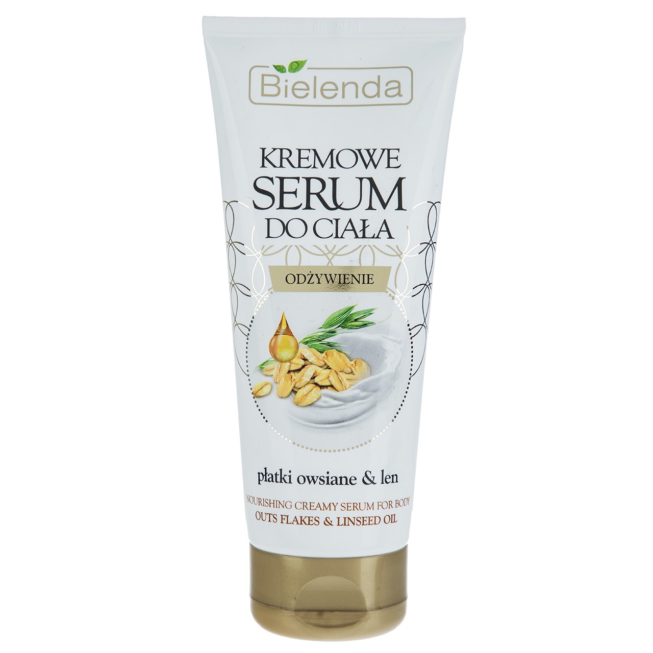 سرم کرمی بدن بی یلندا مدل outs flakes and linseed oil حجم 200 میلی لیتر