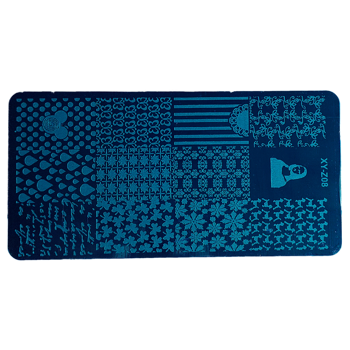 شابلون طراحی ناخن مدل xy z08