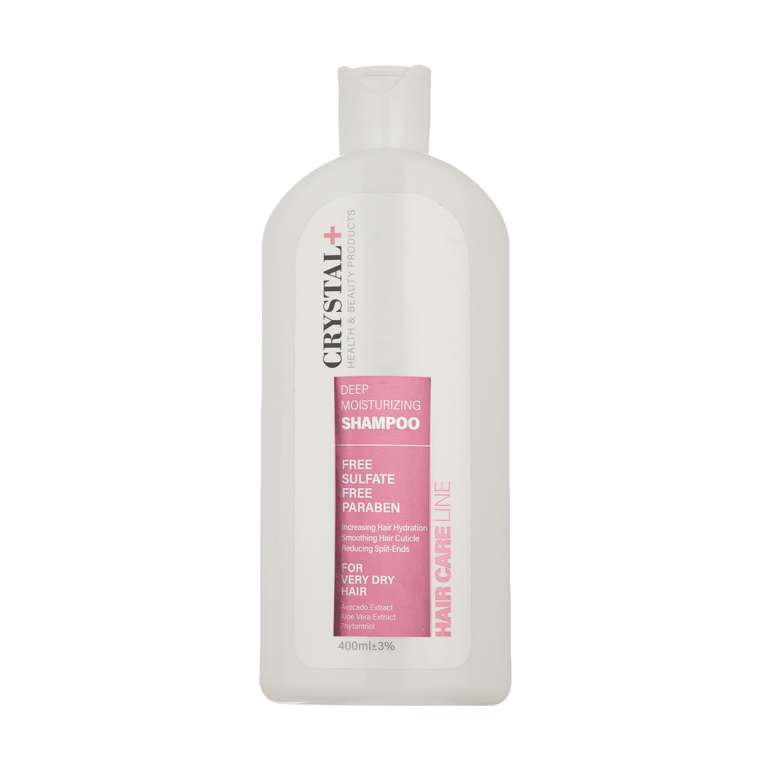 شامپو آبرسان قوی مو کریستال مدل hair care line حجم 400 میلی لیتر
