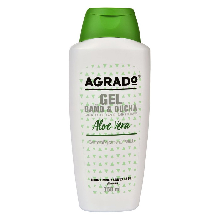شامپو بدن آگرادو مدل aloe vera حجم 750 میلی لیتر