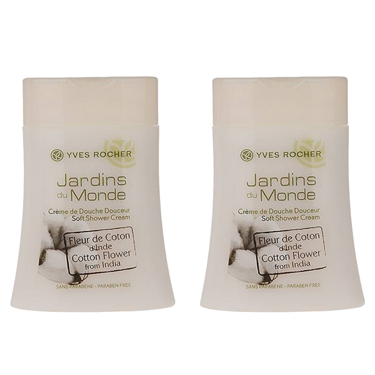 شامپو بدن ایو روشه سری jardins du monde مدل cotton flower حجم 200 میلی لیتر مجموعه 2 عددی