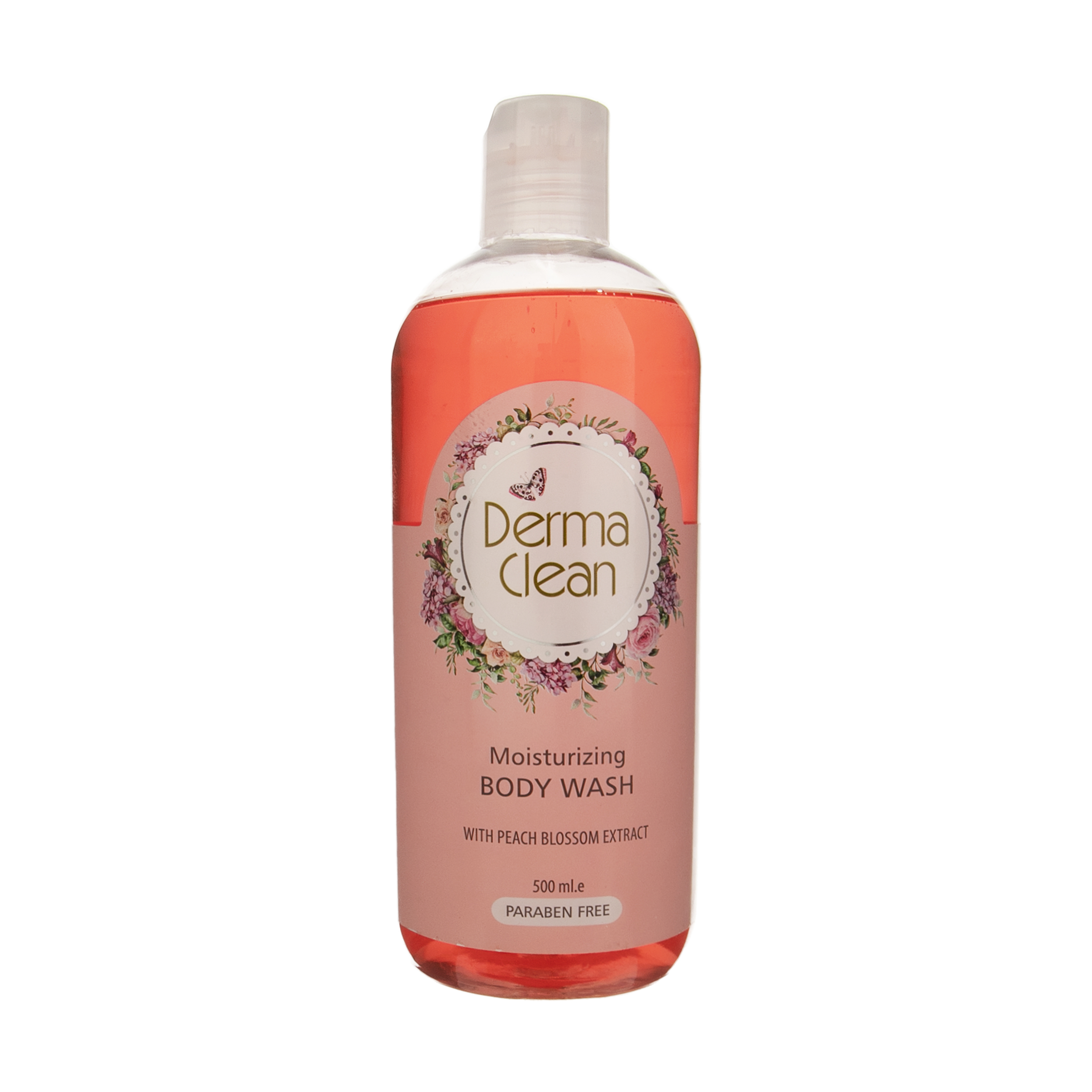 شامپو بدن درماکلین مدل peach blossom حجم 500 میلی لیتر