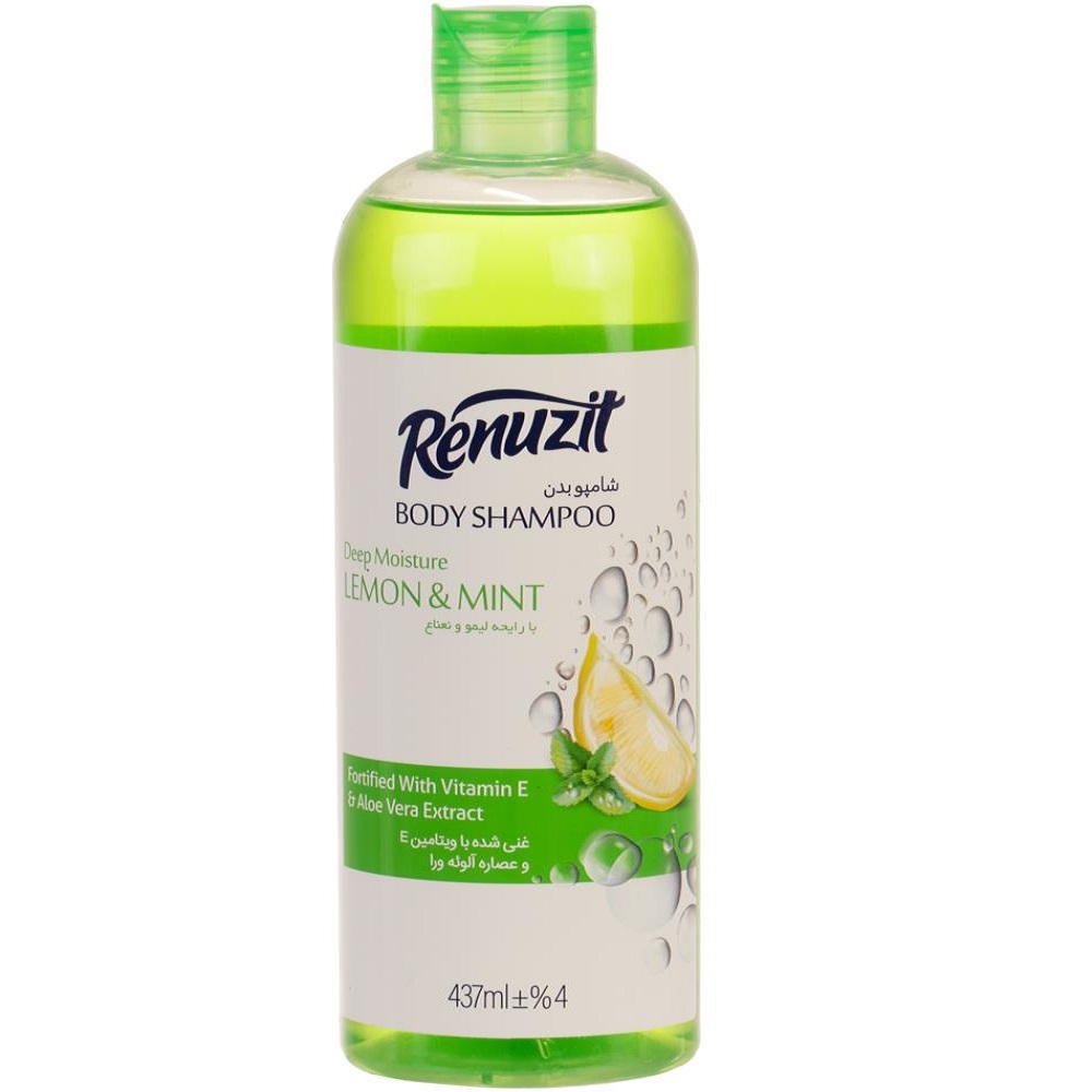 شامپو بدن رینوزیت مدل lemon mint حجم 437 میلی لیتر