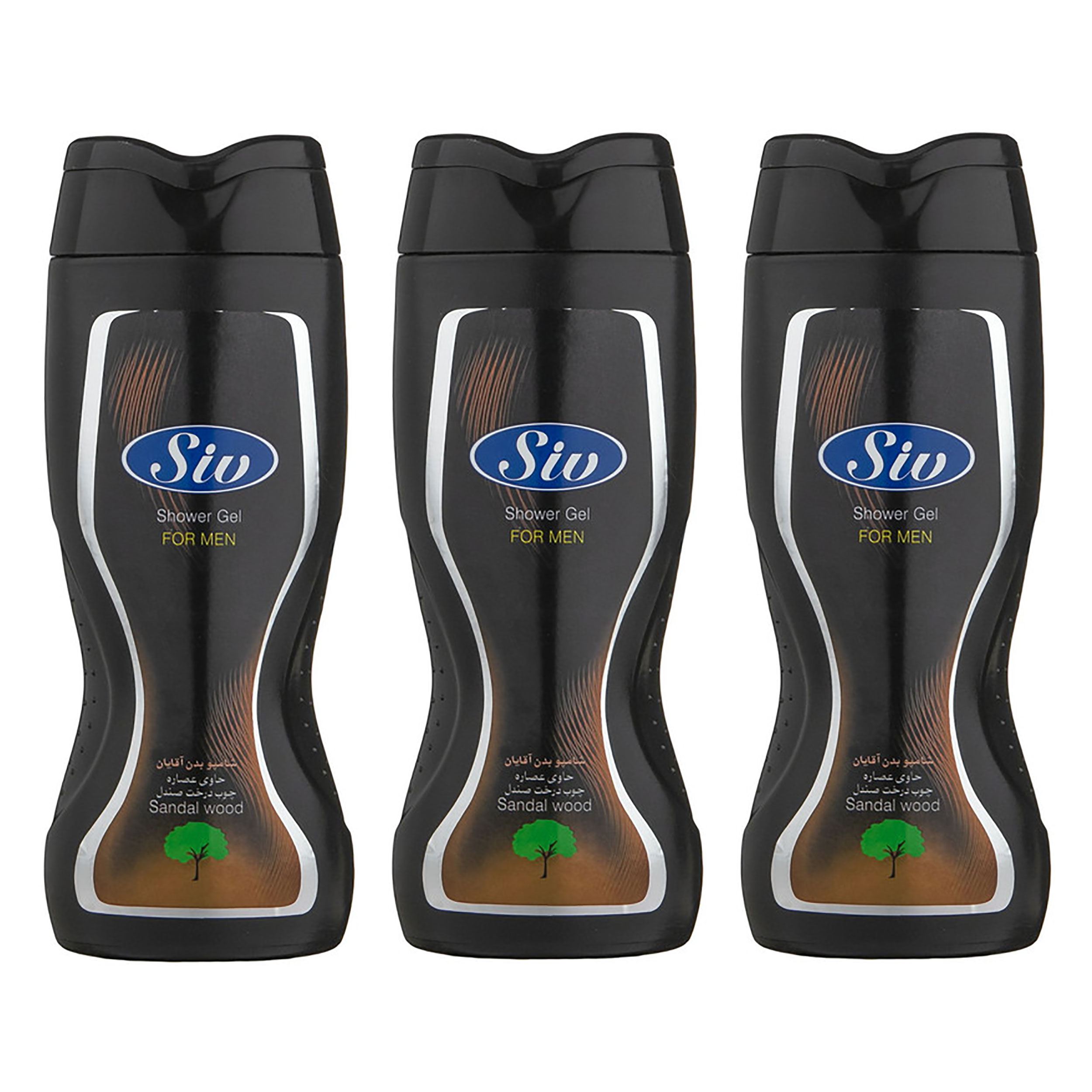 شامپو بدن سیو مدل sandal wood وزن 400 گرم مجموعه 3 عددی