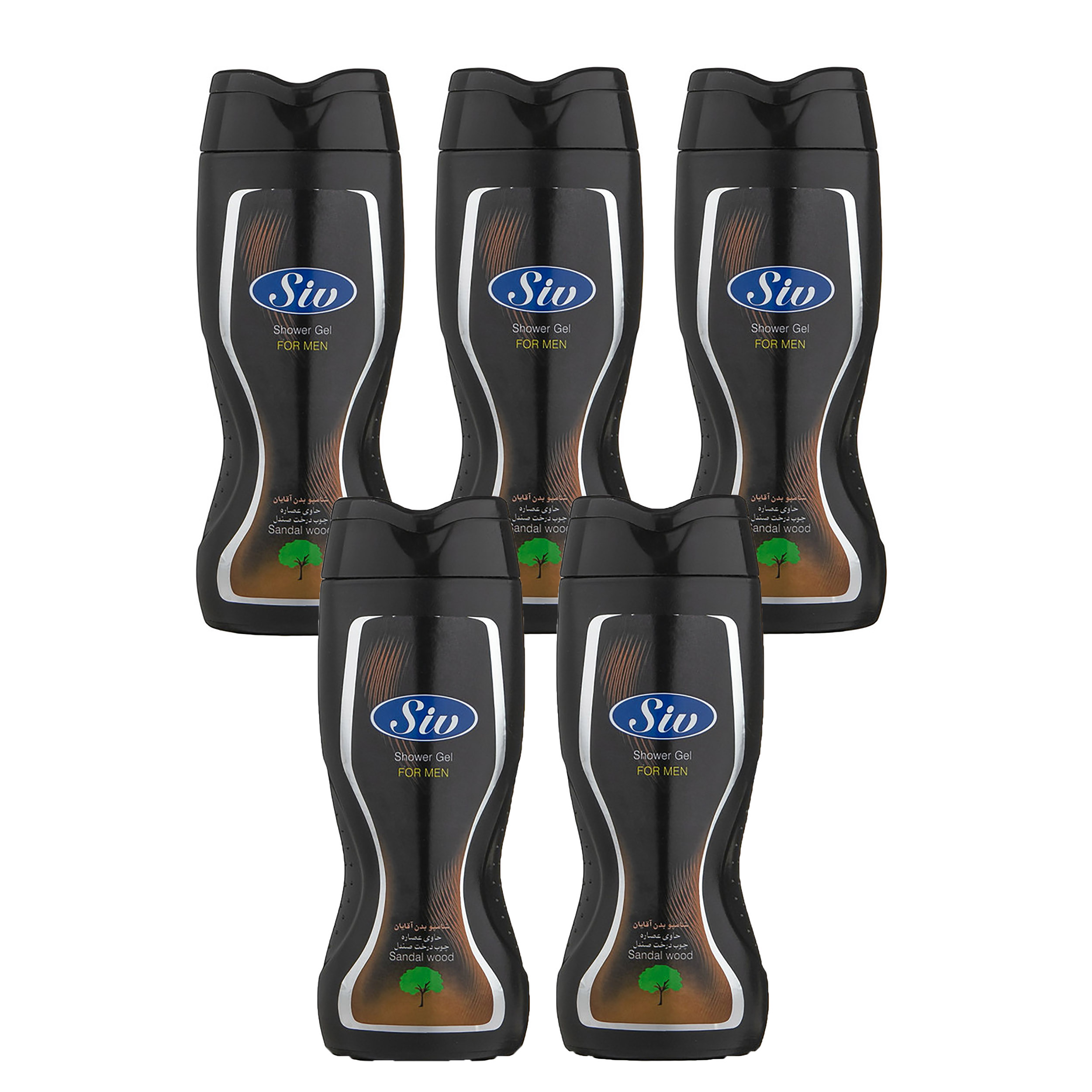 شامپو بدن سیو مدل sandal wood وزن 400 گرم مجموعه 5 عددی