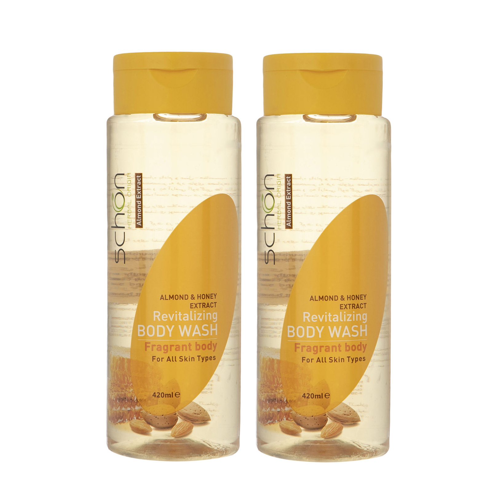 شامپو بدن شون مدل almond and honey حجم 420 میلی لیتر مجموعه 2 عددی
