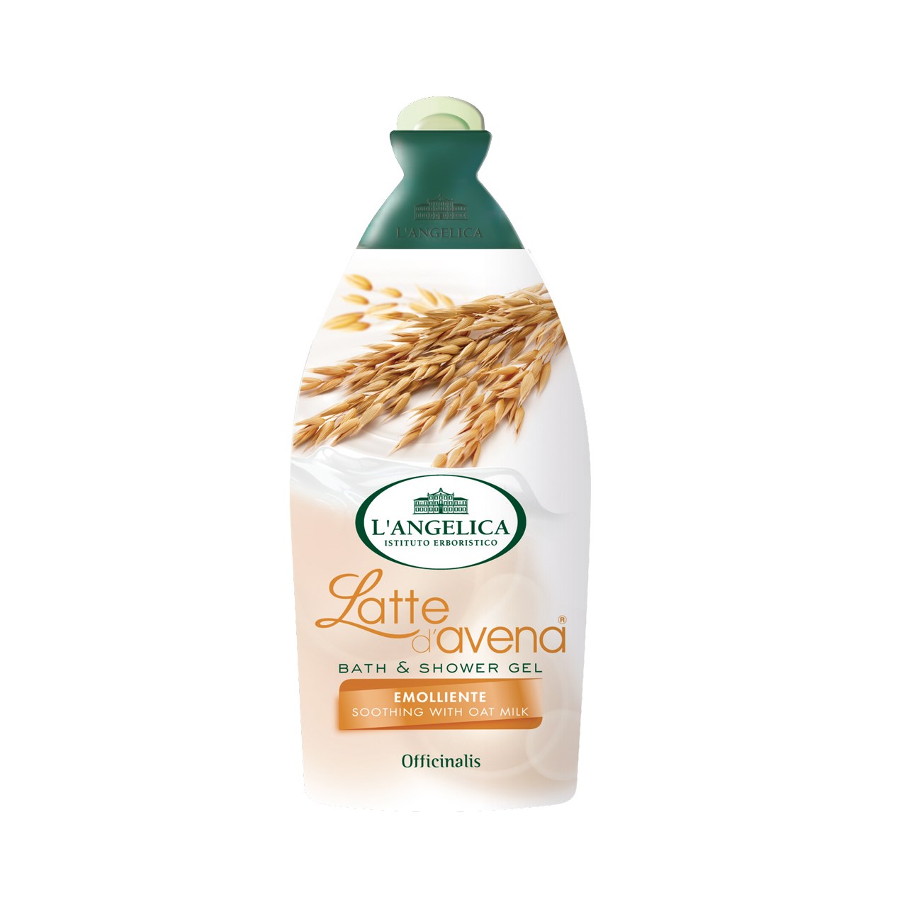 شامپو بدن لانجلیکا مدل officinalis shower gel soothing with oat milk حجم 500 میلی لیتر