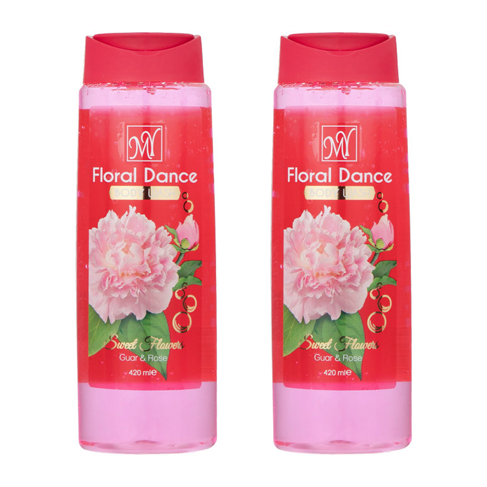 شامپو بدن مای مدل floral dance حجم 420 میلی لیتر مجموعه دو عددی