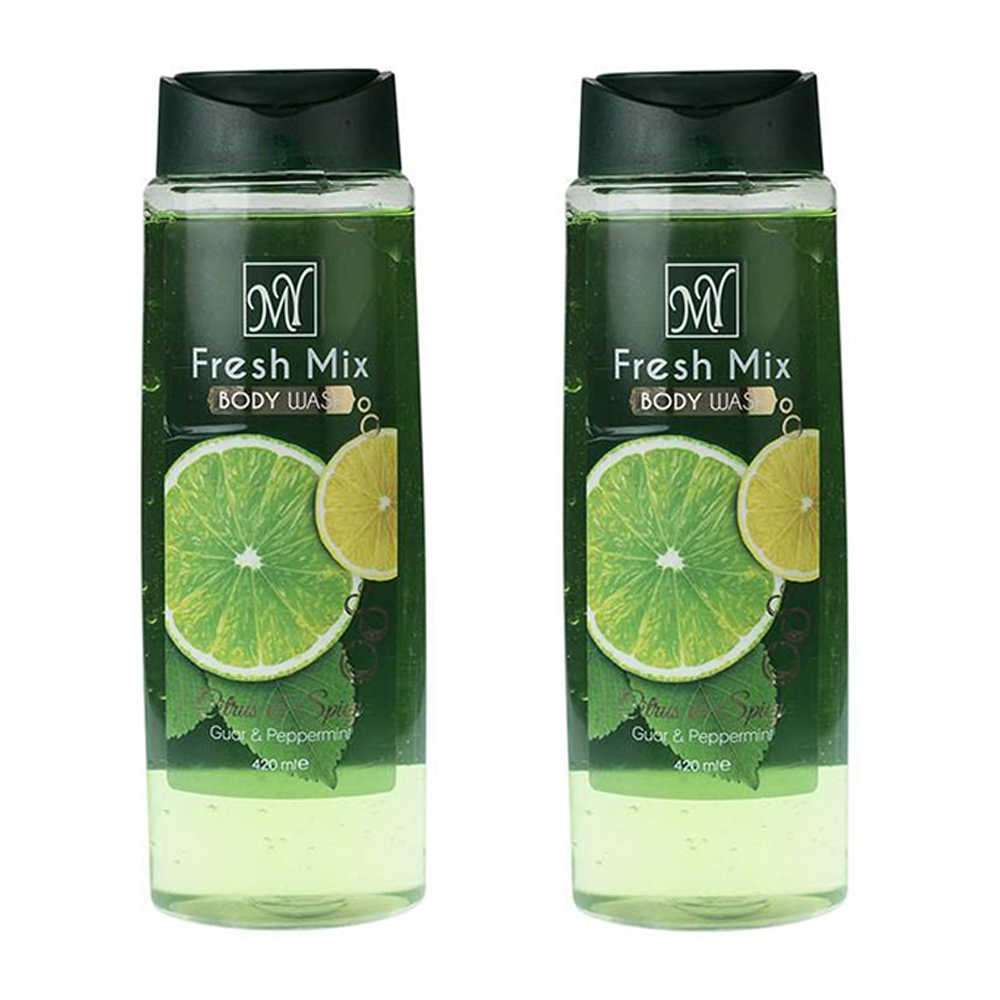 شامپو بدن مای مدل fresh mix حجم 420 میلی لیتر مجموعه دو عددی