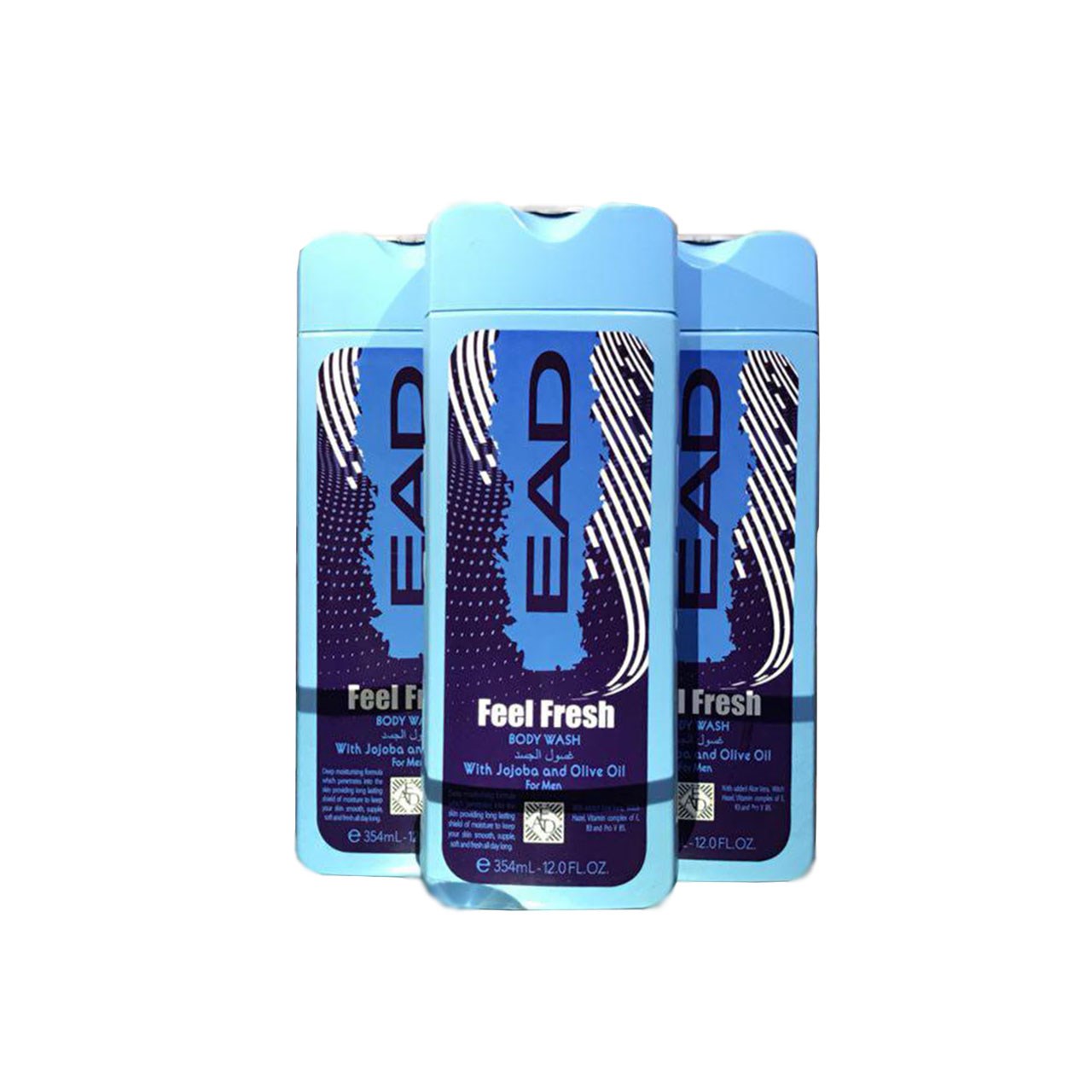 شامپو بدن مردانه ای آی دی مدل feel fresh حجم 354 میلی لیتر بسته 3 عددی
