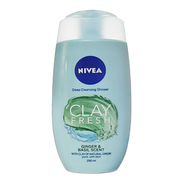 شامپو بدن نیوآ سری clay fresh مدل ginger basil حجم 250 میلی لیتر