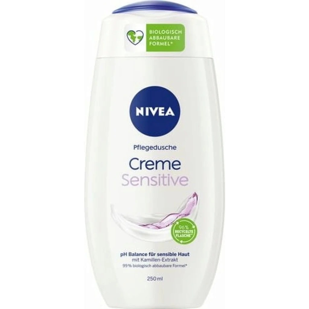 شامپو بدن نیوآ مدل creme sensitive new حجم 250 میلی لیتر