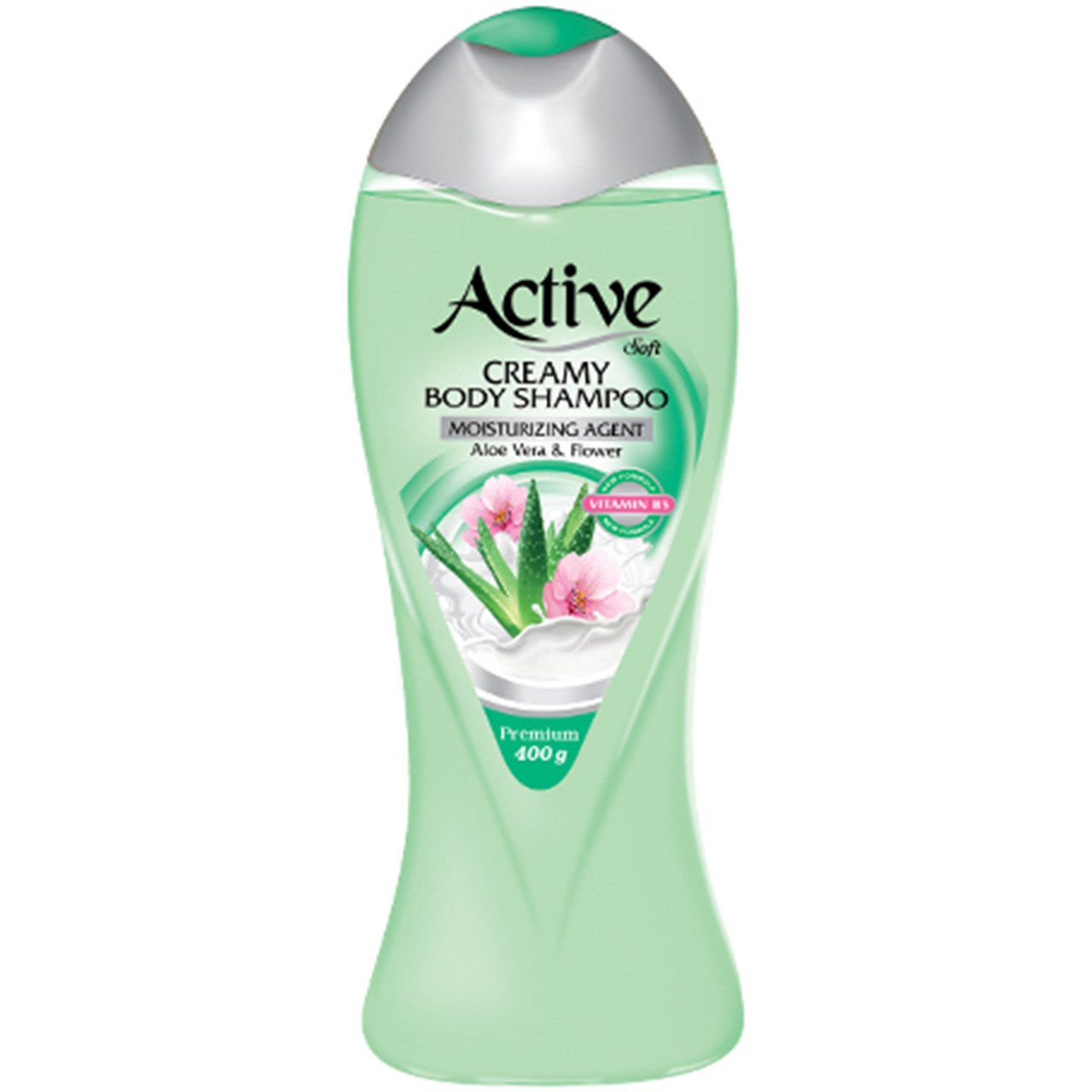 شامپو بدن کرمی اکتیو مدل aloe vera مقدار 400 گرم