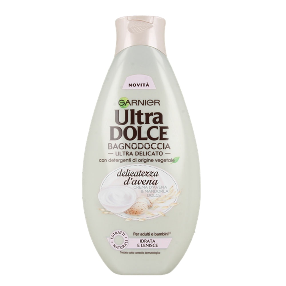 شامپو بدن گارنیه سری ultra dolce مدل بادام و جو دو سر حجم 500 میلی لیتر