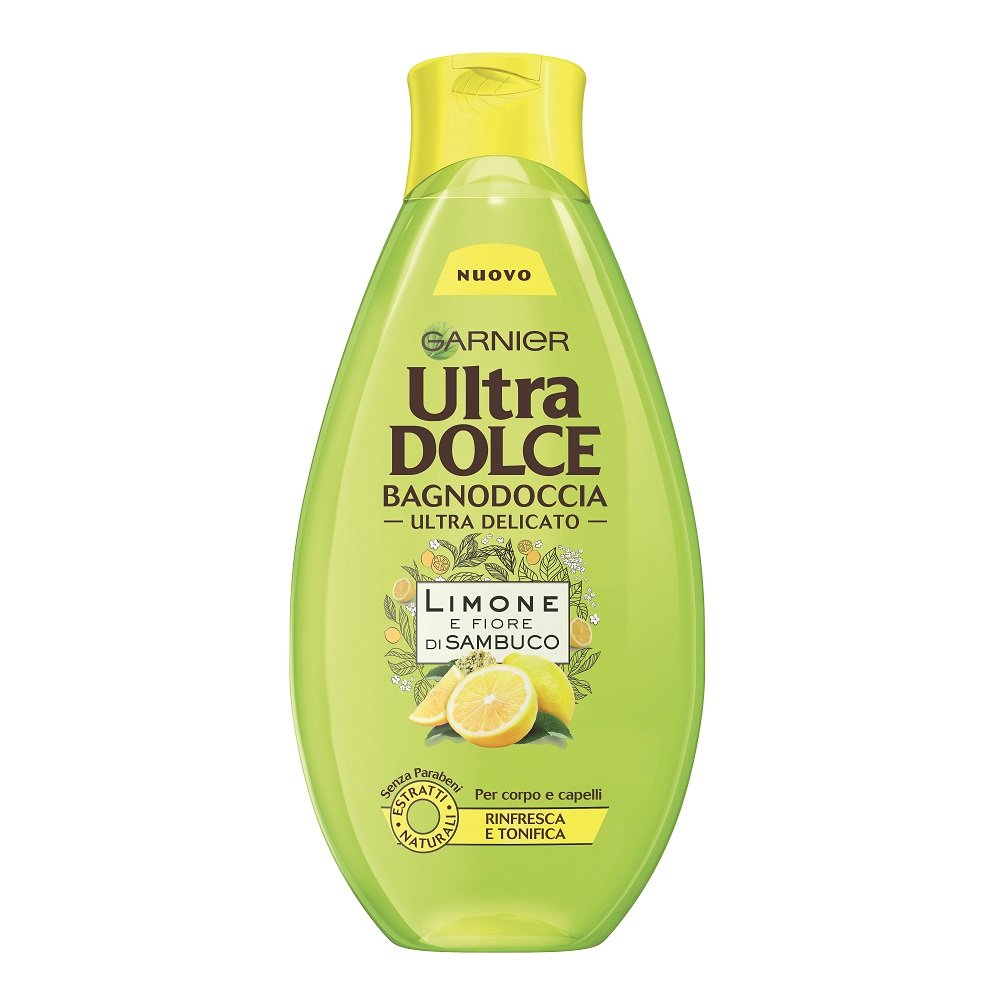 شامپو بدن گارنیه سری ultra dolce مدل لیمو حجم 500 میلی لیتر