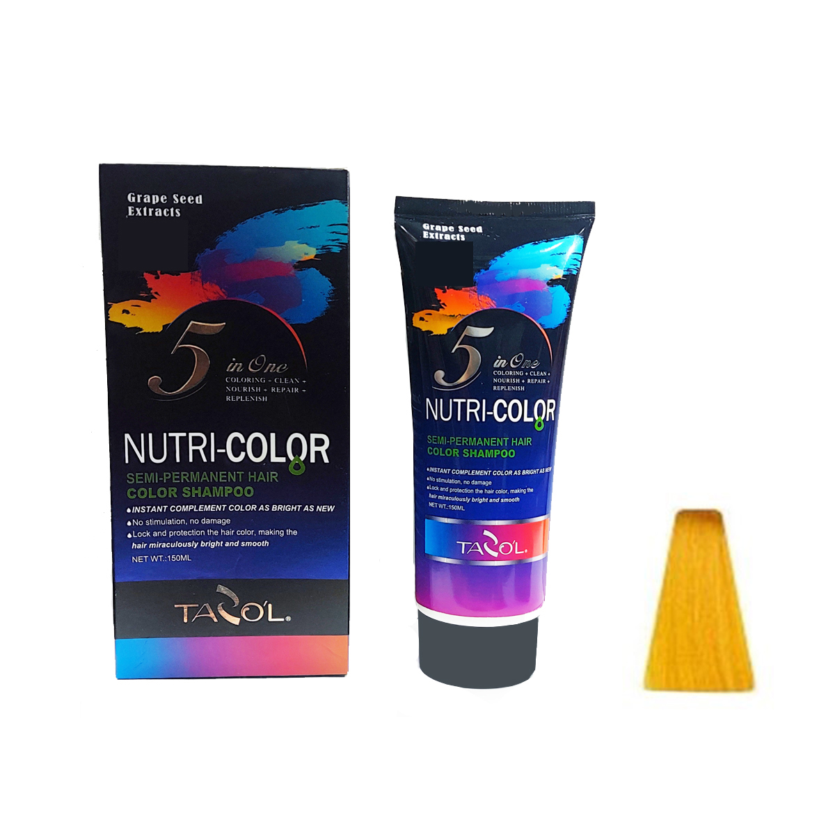 شامپو رنگ تازول مدل nutri color حجم 150 میلی لیتر رنگ زرد
