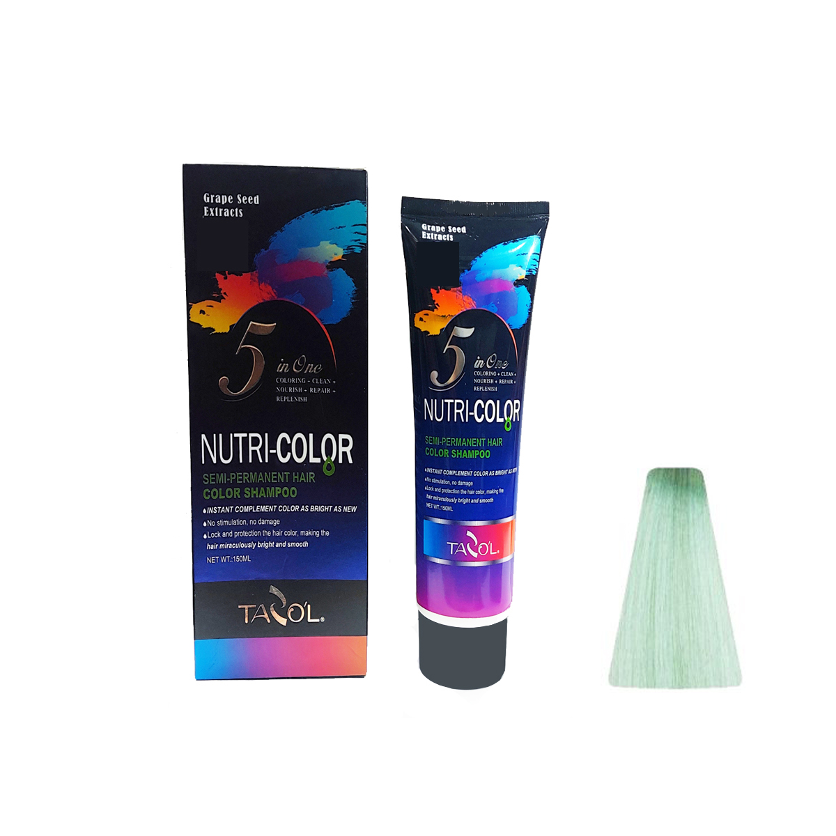 شامپو رنگ تازولاف مدل nutri color حجم 150 میلی لیتر رنگ آبی اقیانوسی