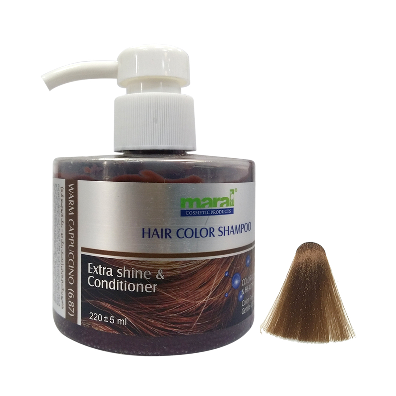شامپو رنگ مارال مدل warm cappuccino شماره 6.87 حجم 220 میلی لیتر