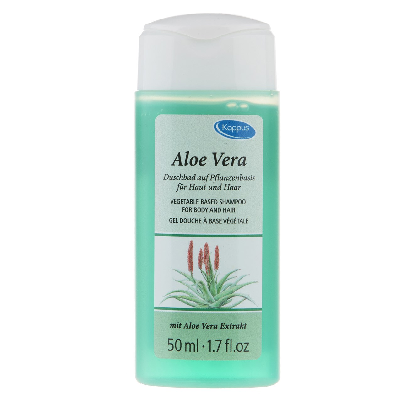 شامپو سر و بدن کاپوس مدل aloe vera حجم 50 میلی لیتر