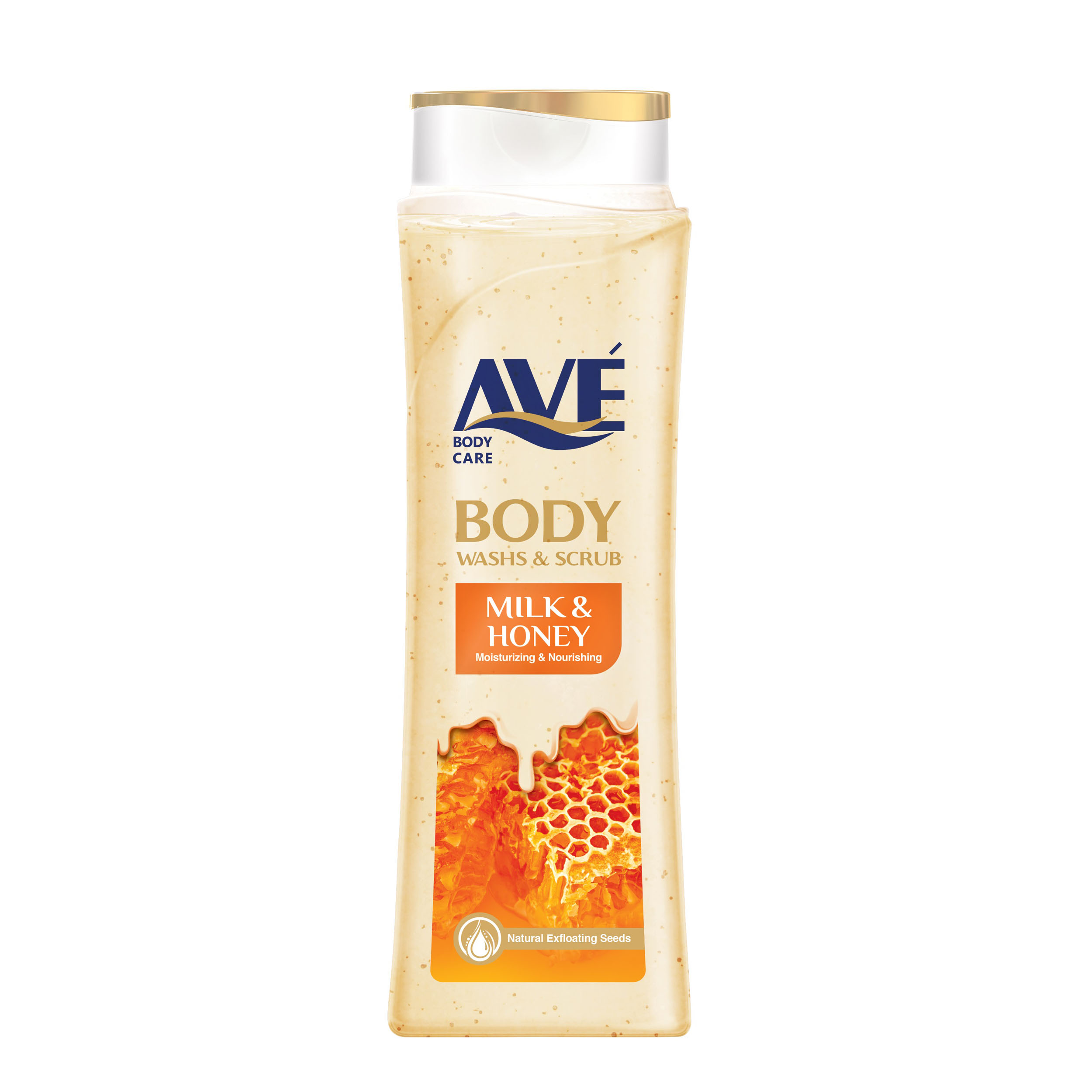 شامپو صورت و بدن اسکراب اوه مدل milk and honey وزن 380 گرم