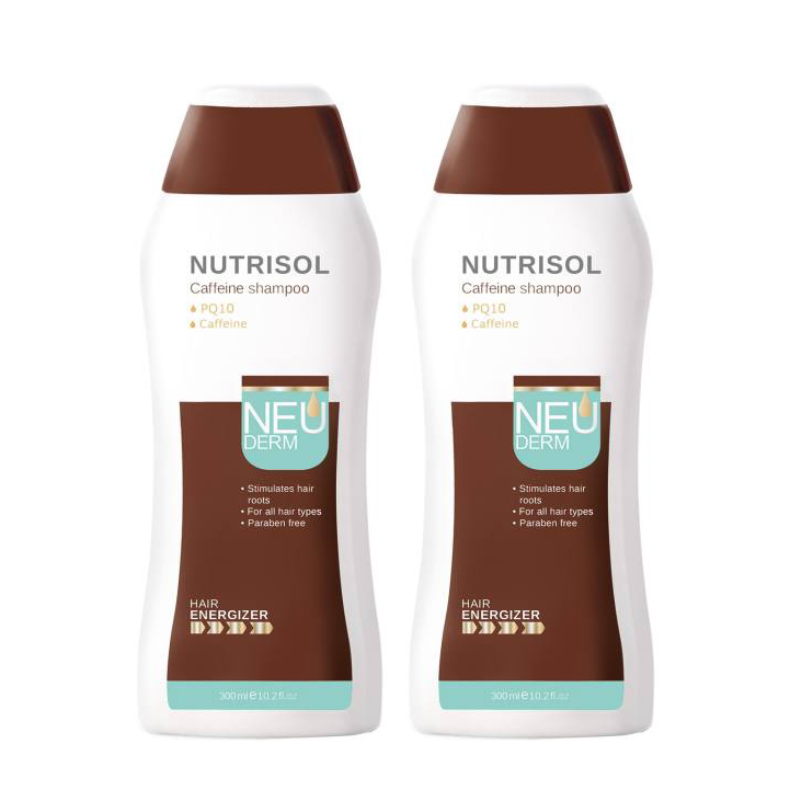 شامپو ضد ریزش مو نئودرم مدل nutrisol حجم 300 میلی لیتر مجموعه 2 عددی