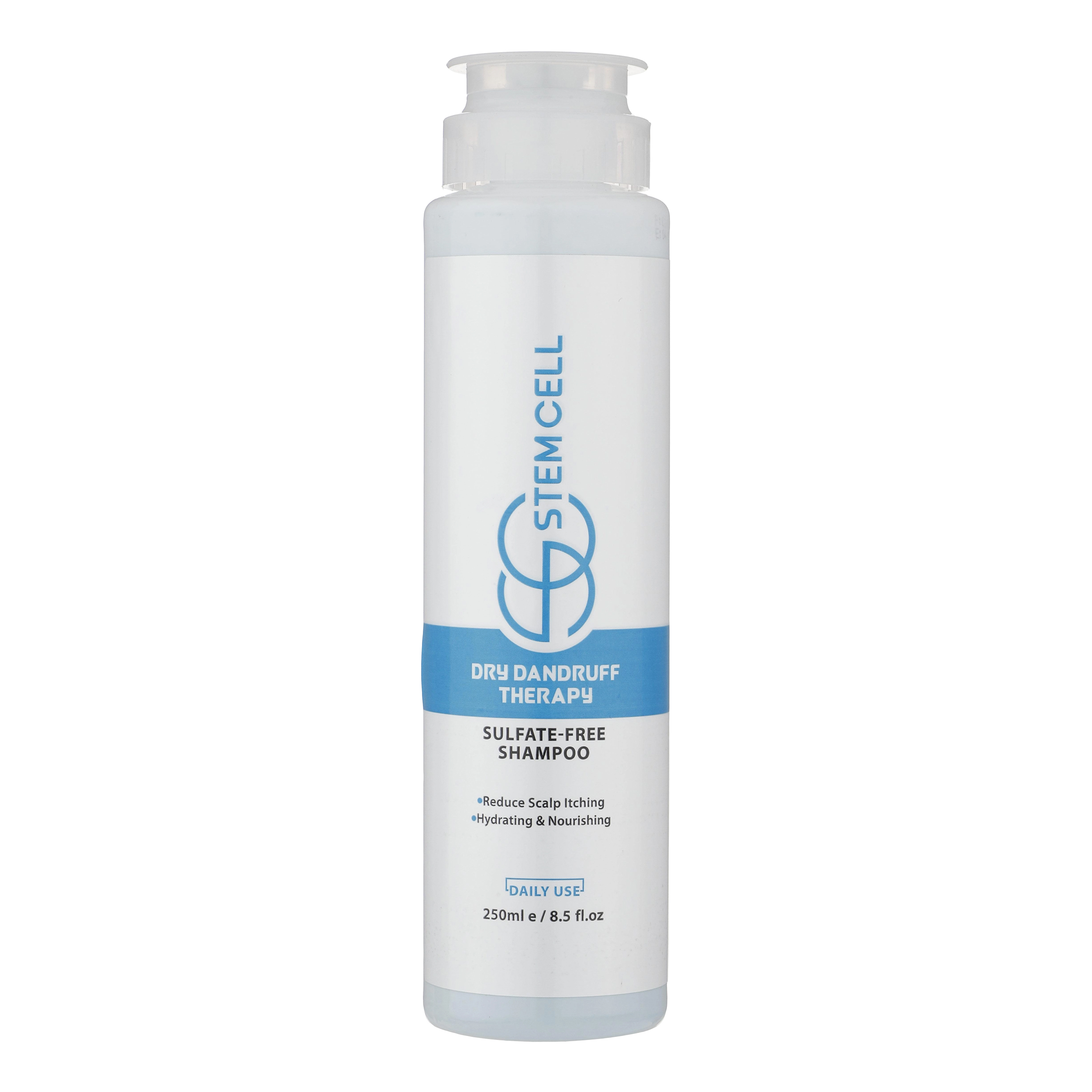 شامپو ضد شوره استم سل مدل sulfate free مناسب شوره خشک حجم 250 میلی لیتر
