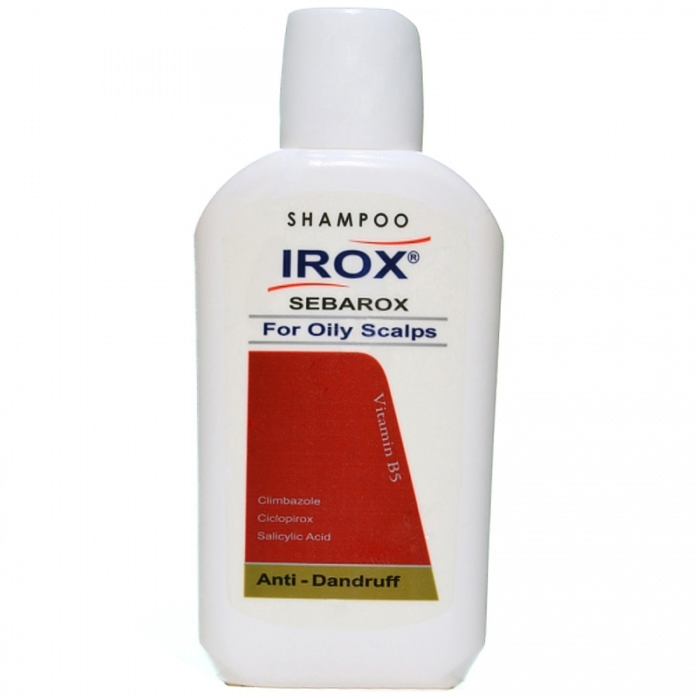 شامپو ضد شوره ایروکس سری sebarox مدل oily scalps حجم ۲۰۰ میلی لیتر