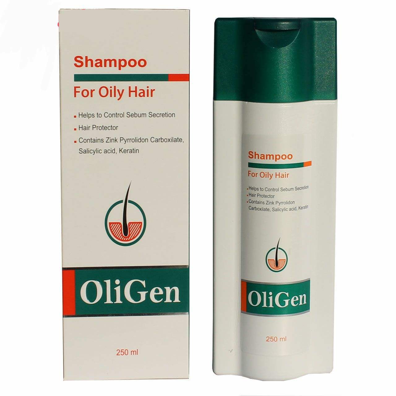 شامپو مو الی ژن مدل oily hair حجم 250 میلی لیتر