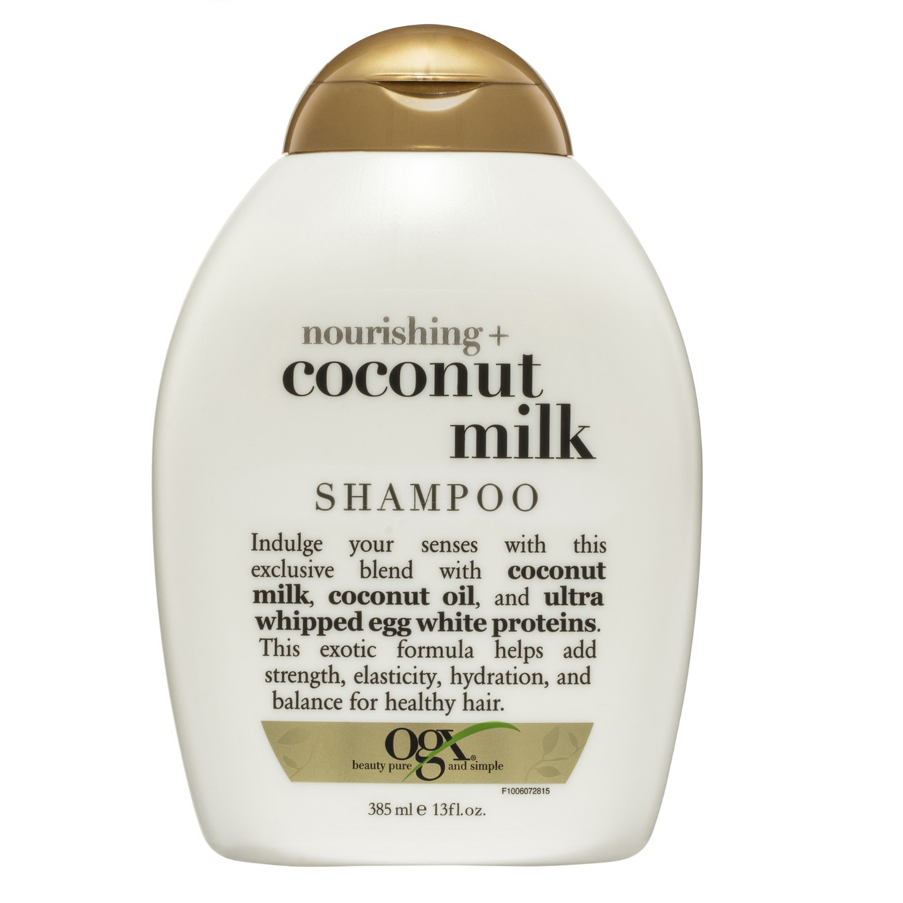 شامپو مو او جی ایکس مدل coconut milk حجم 385 میلی لیتر
