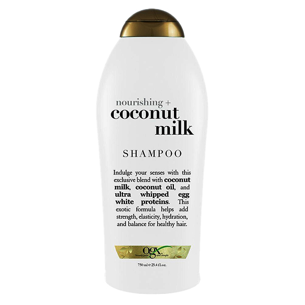 شامپو مو او جی ایکس مدل coconut milk حجم 750 میلی لیتر