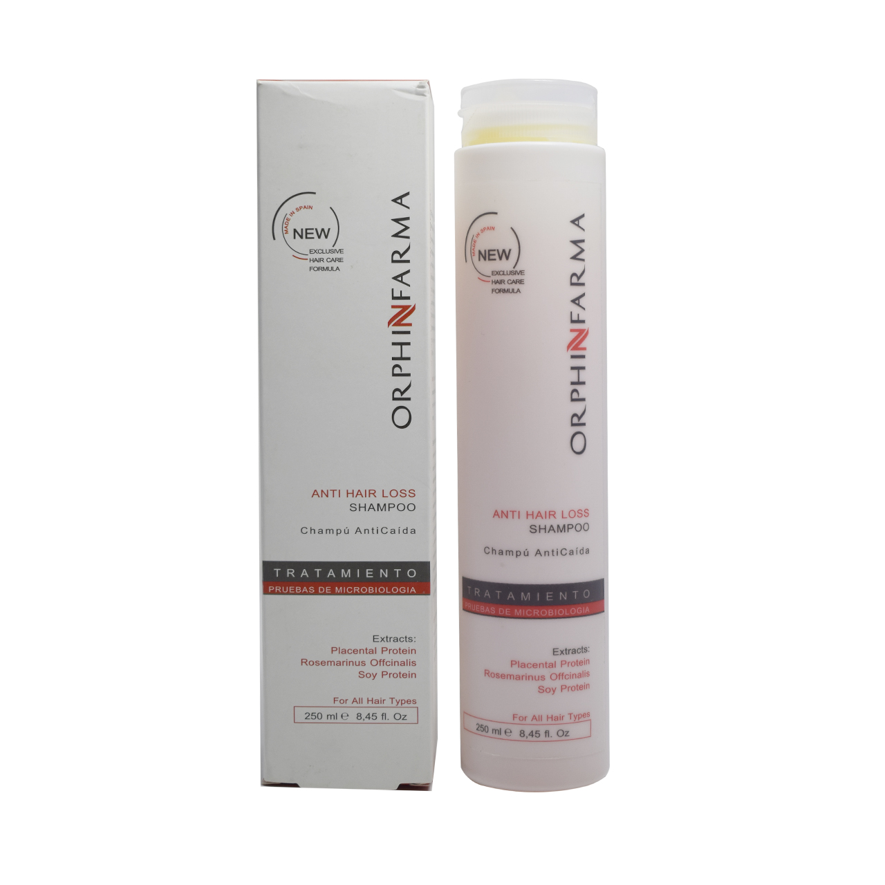 شامپو مو اورفین فارما مدل anti hair loss حجم 250 میلی لیتر