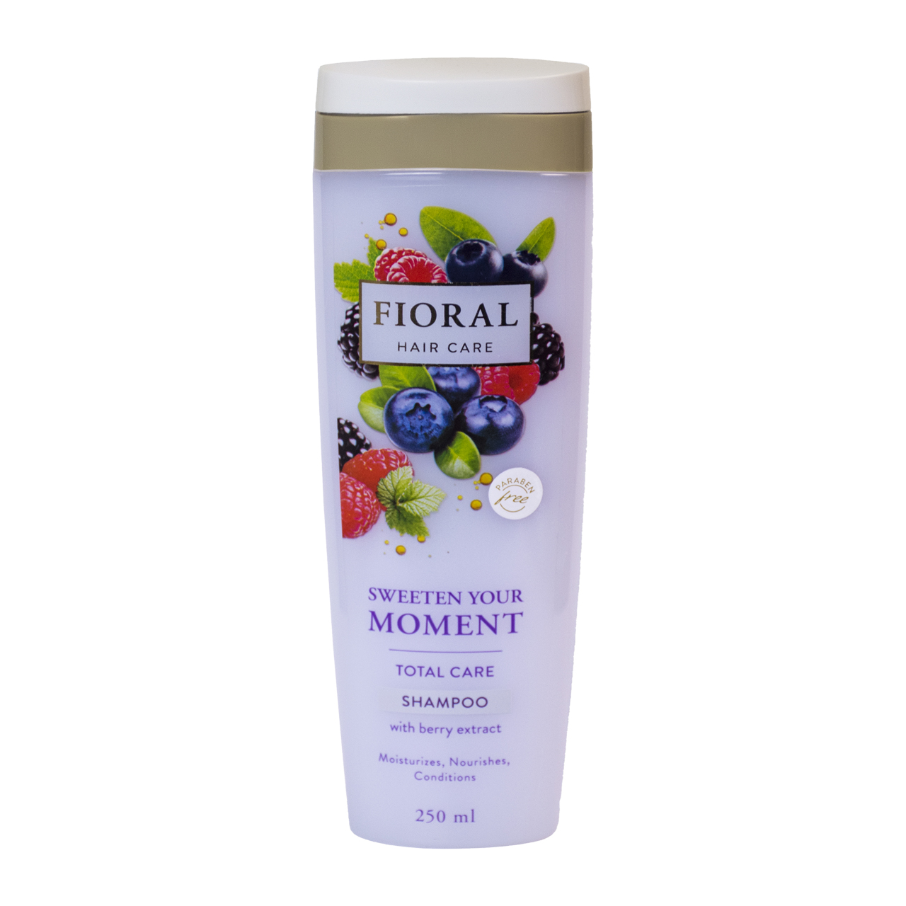 شامپو مو فیورال مدل blue berry حجم 250 میلی لیتر