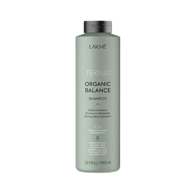 شامپو مو لاکمه مدل organic balance حجم 1000 میلی لیتر