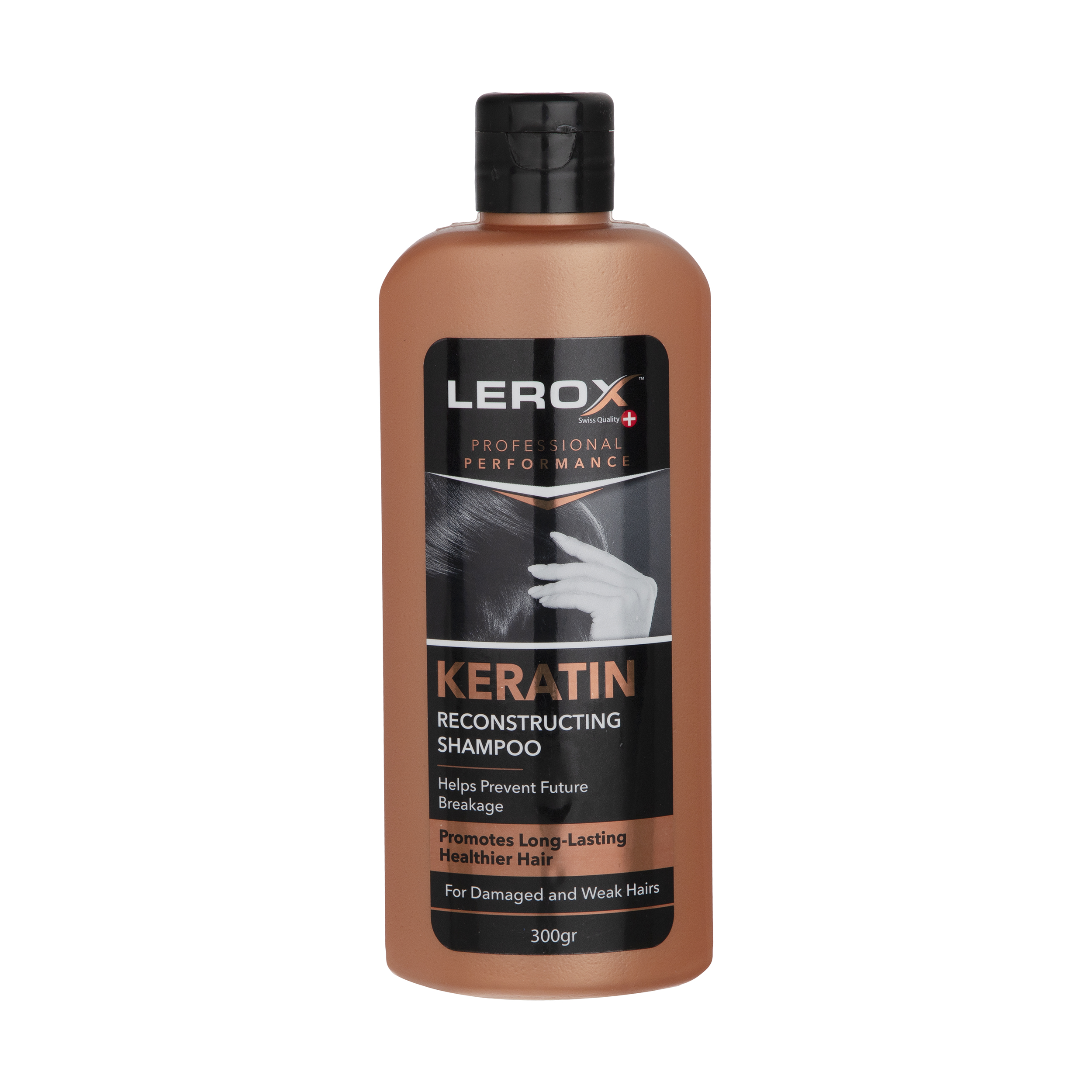 شامپو مو لروکس مدل keratin حجم 300 میلی لیتر
