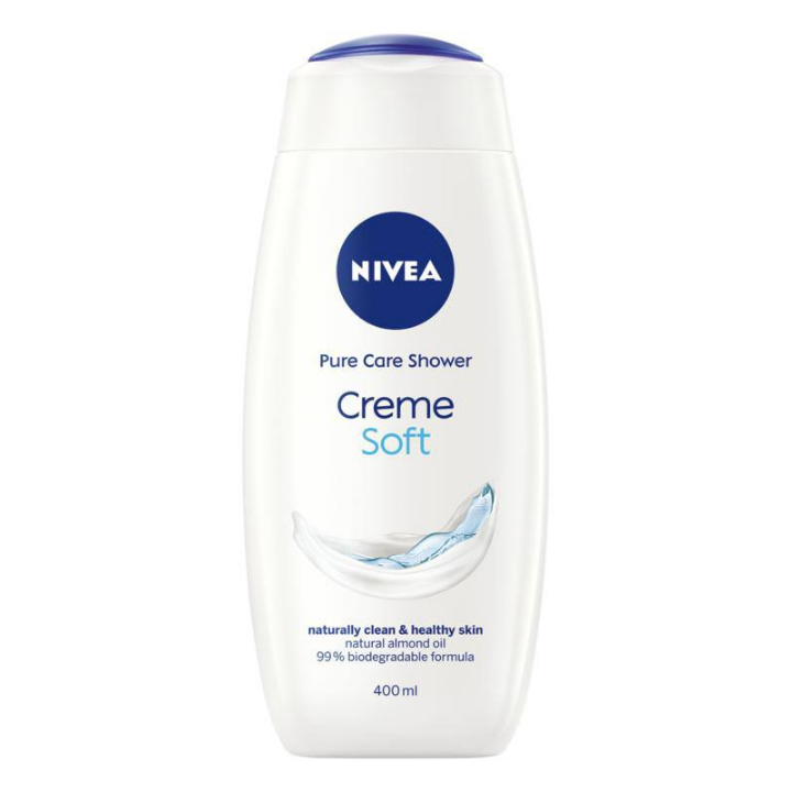 شامپو مو و بدن نیوآ مدل soft creme حجم 400 میلی لیتر