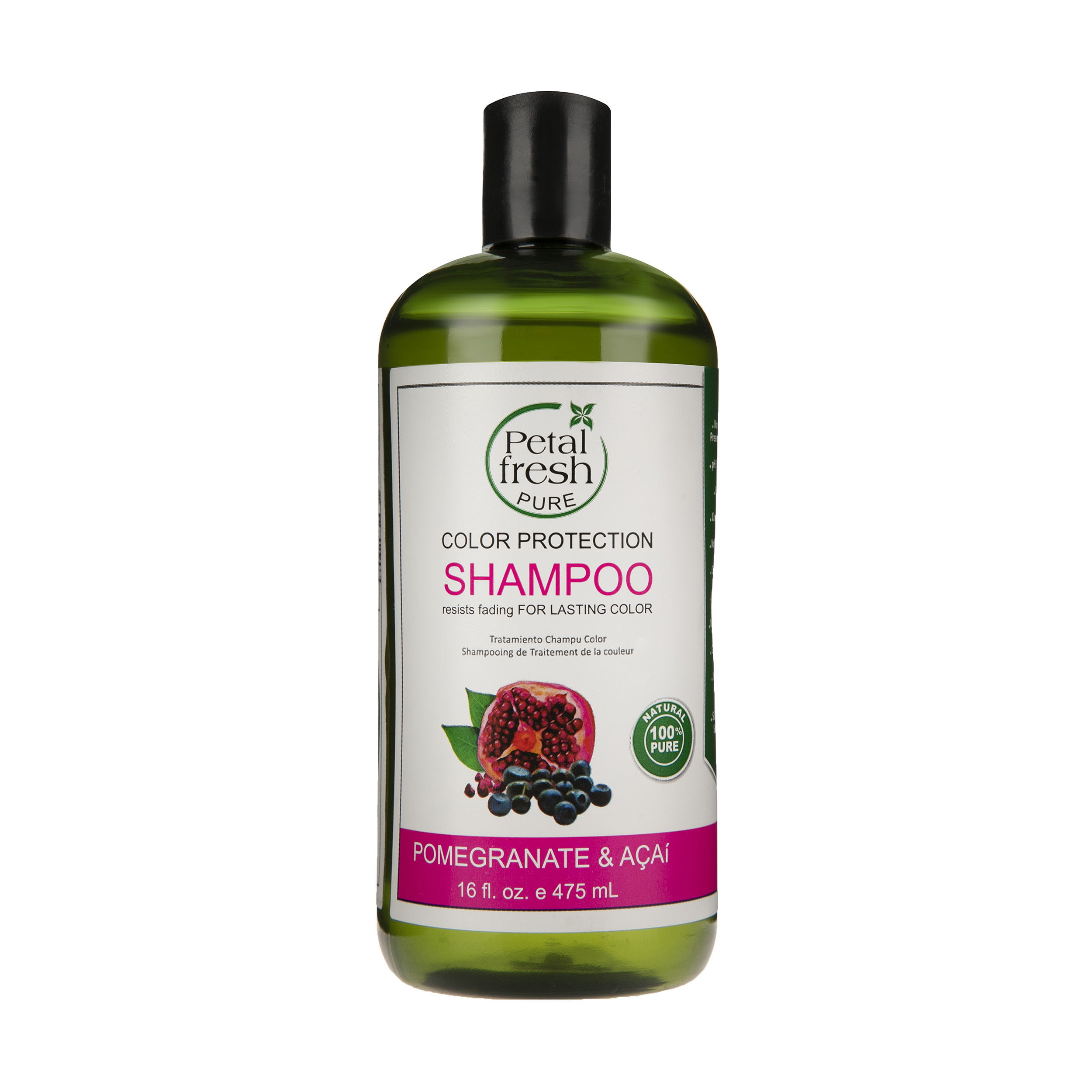 شامپو مو پتال فرش مدل pomegranate & acai حجم 475 میلی‌ لیتر