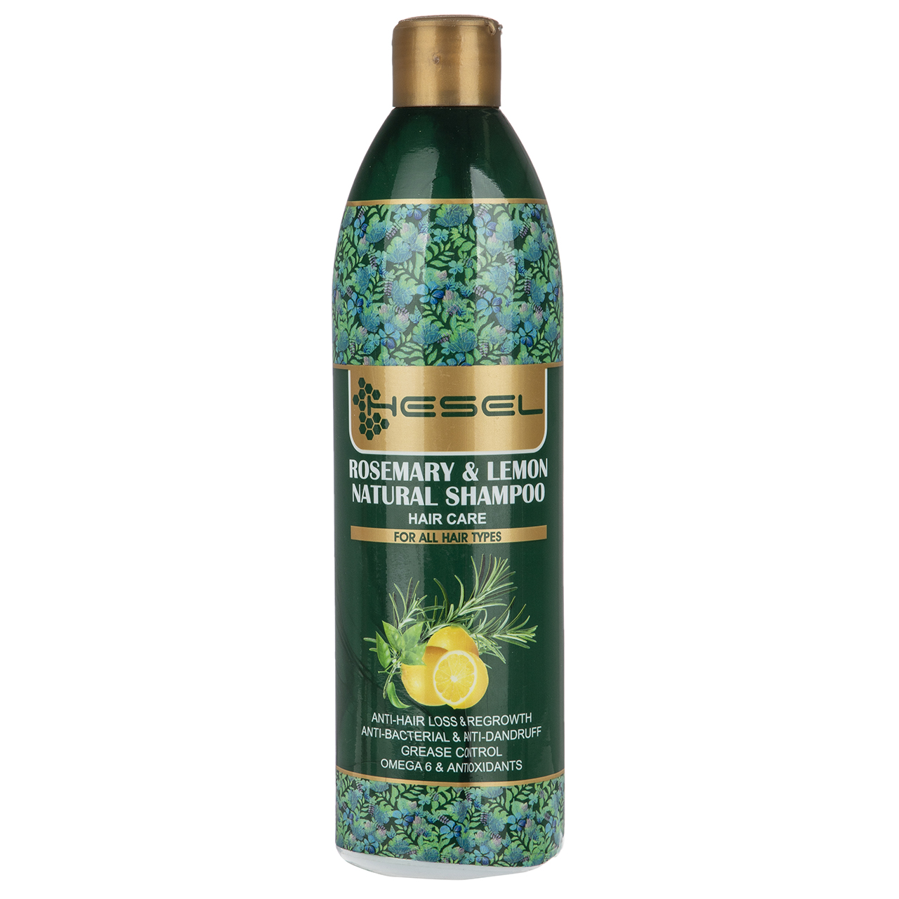 شامپو گیاهی هسل مدل rosemary and lemon حجم 400 میلی لیتر