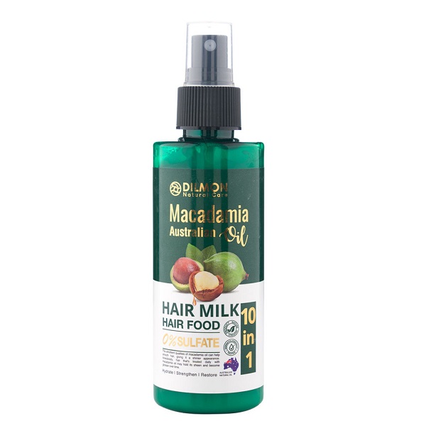 شیر مو دیلمون مدل macadamia hair milk 10 in 1 حجم 150 میلی لیتر