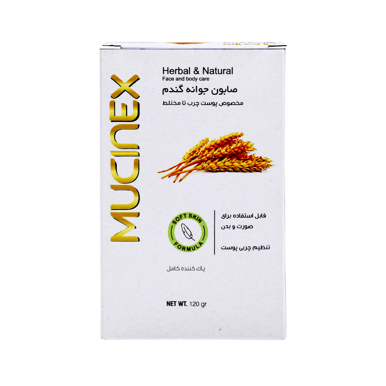 صابون شستشو ماسینکس مدل wheat germ وزن 120 گرم