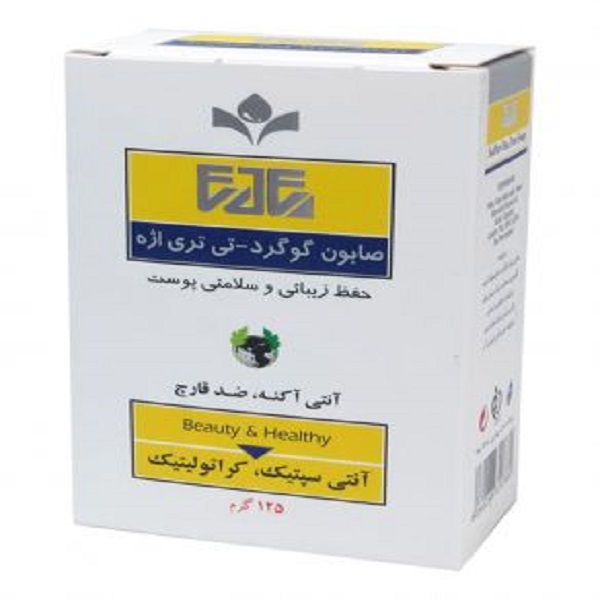 صابون ضد باکتری اژه مدل گوگرد و تی تری وزن 125 گرم